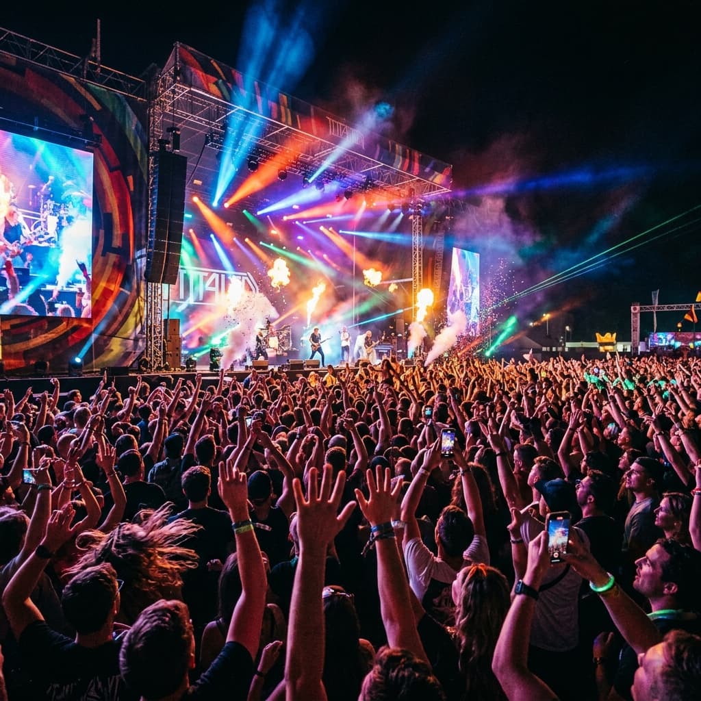 Festivaliers partageant un trajet en covoiturage vers un festival